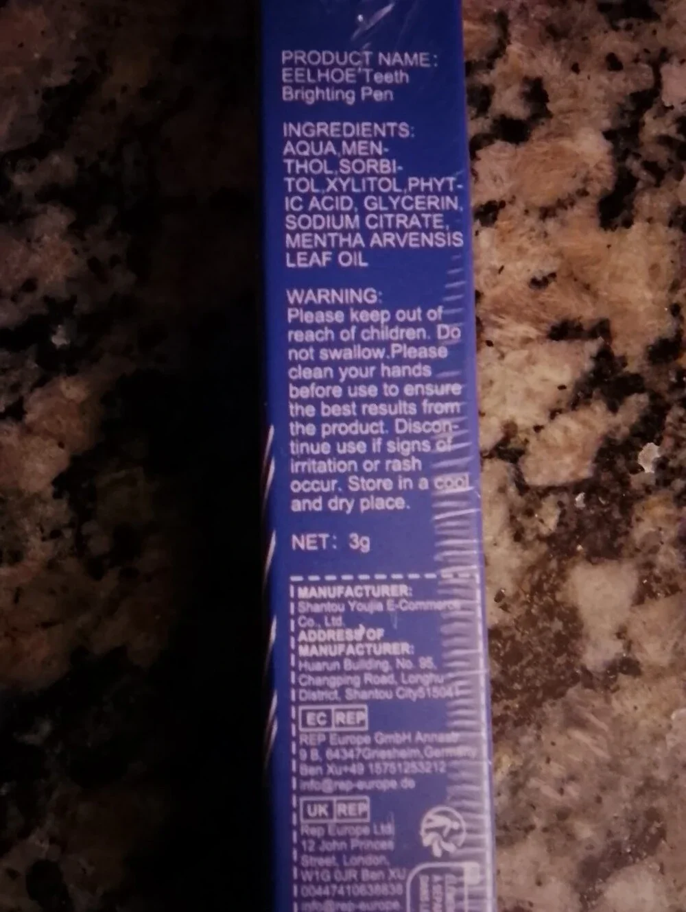 Blue Whitening Toothpaste - 3 Days Whitening Set Of 2